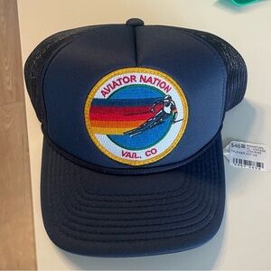 Aviator Nation Navy Trucker Hat